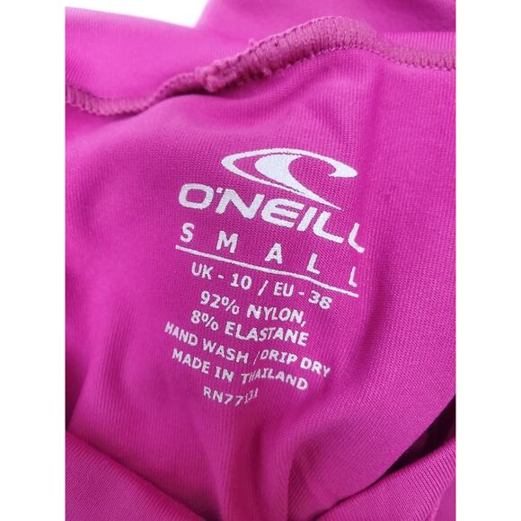 O'Neill Swimwear Size S Small Skins UPF 50+ Rash Guard Pink Beach Shirt Top - Picture 8 of 8
